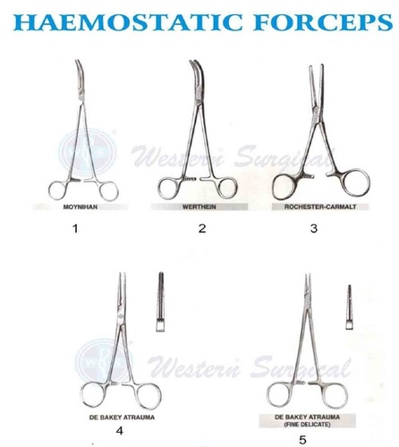 Surgical Haemostatic Forceps - Application: Used In Medical Procedures To Control Bleeding Or Handle Tissues