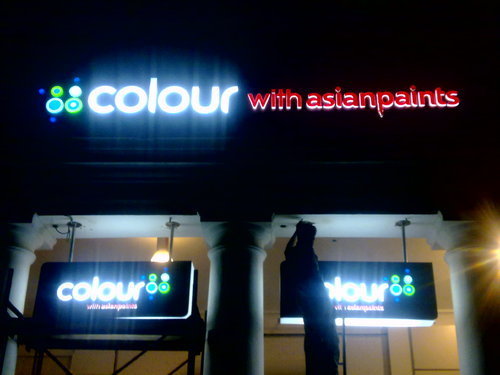 Architectural Hanging Signage Application: Industrial