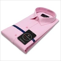 Pink Cotton Formal Shirt - 100% Cotton, Plaid Pattern, Full Sleeves | Cutaway Collar, Stylish Design For All Occasions, Washable, Available In Sizes S To Xxl