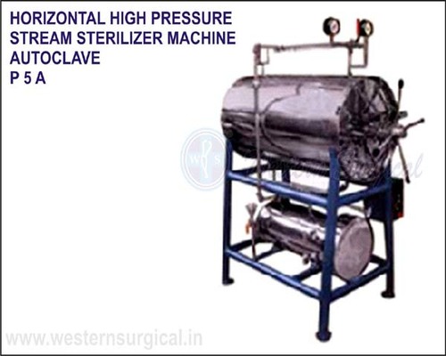 Horizontal High Pressure Steam Sterilizer Machine Autoclave By WESTERN SURGICAL