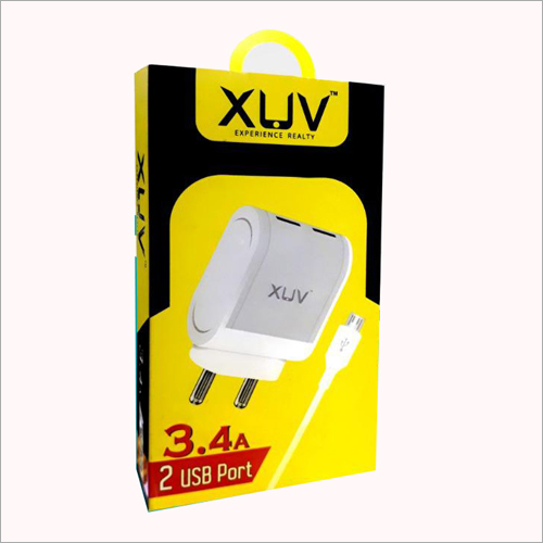 2 Usb Port Mobile Charger Body Material: Plastic