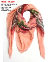 Cotton & Silk Printed Scarves - 100x180 Cm, Multi Color Variety | Casual And Formal Wear, Machine Washable