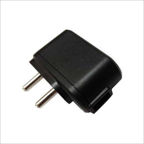 5 AMP Black Single USB Mobile Charger - ABS Material, DC 5V-1A Output, Input 90-265V AC, Modern Design, Includes USB Cable