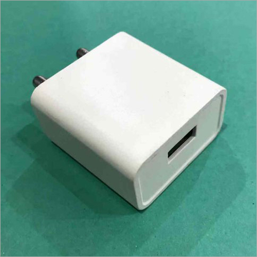 USB Wall Charger - ABS Material Rectangular Design | 5V DC Output 1A Current Quick Mobile Charging