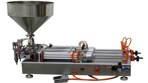 Semi Automatic Paste/Viscous Liquid Filling Machine (Pneumatic Operated) Semi Automatic Paste/Viscous Liquid Filling Machine (Pneumatic Operated)