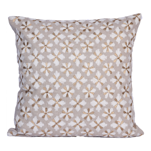 embroidery cushion with golden Thread