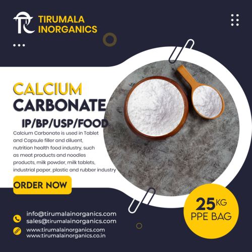 Calcium Carbonate Ip/bp/usp Cas No: 471-34-1