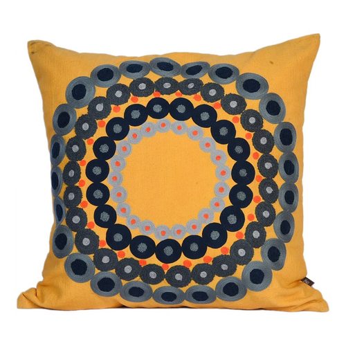 multi colour embroidery cushion
