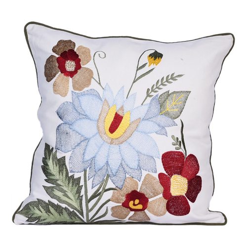 multi colour embroidery cushion