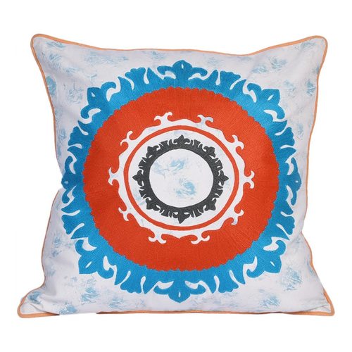 multi colour embroidery cushion