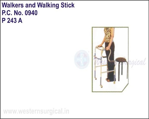 Invalid Step Adjustment Folding Walker Castors