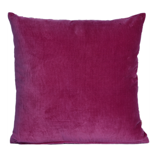 Velvet plain cushion
