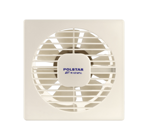 Exhaust Fan - Plastic Material, 7-Blade Design, Ivory and Black Color | 1900 RPM Speed, 210-230V AC, 2-Year Warranty