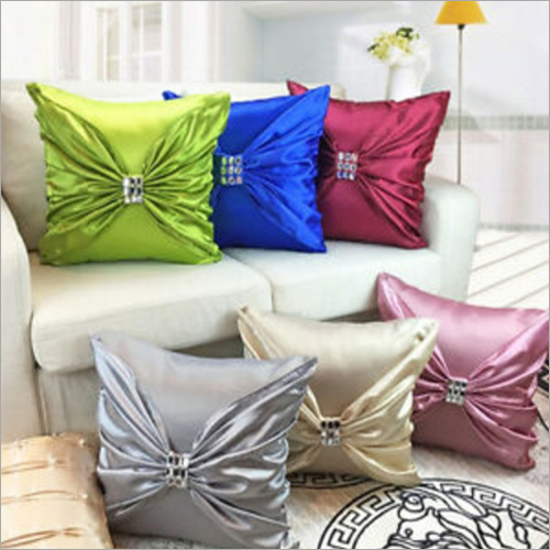 Fancy Cushion Set - Silk Cloth Cover, Custom Size, Vibrant Colors | Fully Cushioned for Back & Body Comfort, Dust Proof Design