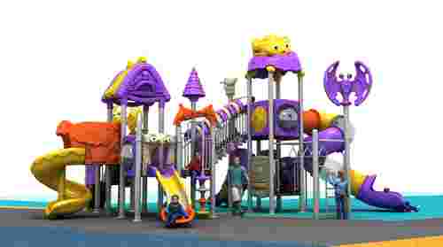 Lldpe.Pvc Leather And Galvanized Steel Tube Frame Kids Outdoor Playground