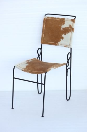 iron leather chair