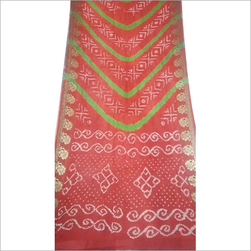 Printed Cotton Bandhani Silk Saree - Cotton-Silk Blend Intricate Printed Designs Available in Various Colors | Suitable for All Seasons Tear Resistant with Silk Threads