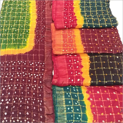 Designer Cotton Bandhani Saree - Premium Printed Fabric, Versatile for Rainy, Spring, Summer, and Winter Seasons