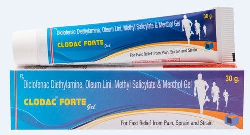 Diclofenac Diethylamine Gel - 30gm | White Gel with Active Ingredients: Diclofenac Diethylamine, Methyl Salicylate, Menthol, Oleum Lini, Benzyl Alcohol for Sprains, Strains, and Joint Pain Relief