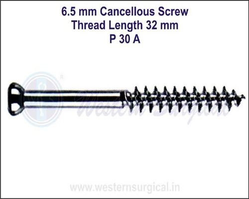 6.5 mm Cancellous Screw Thread Length 32 mm