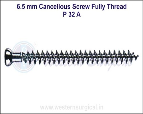 6.5 mm Cancellous Screw Fully Thread