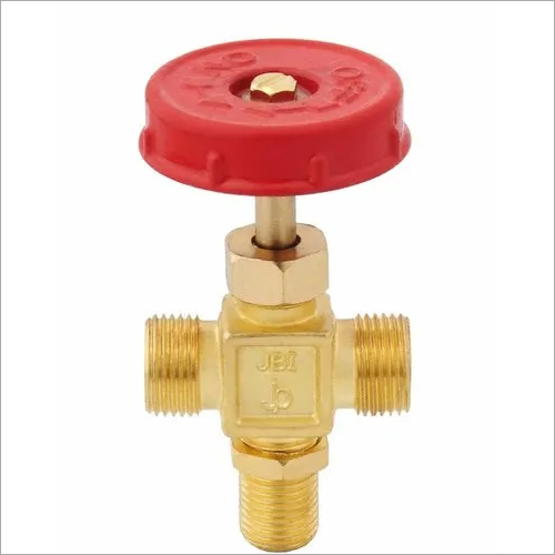 Brass F Valve 2 Way - Color: Golden