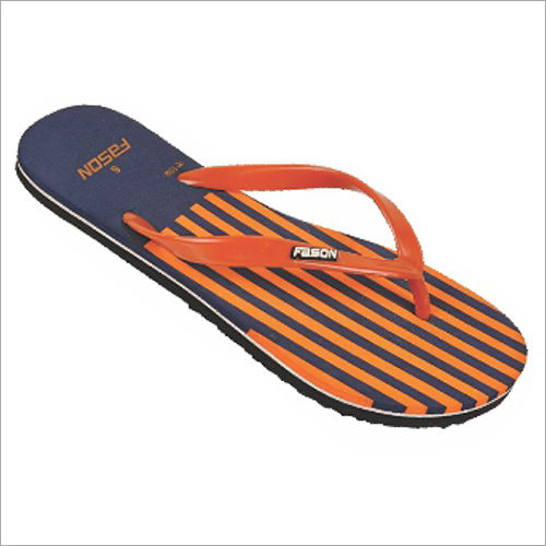 Available In Muticolour 4X7 Inch Girls Navy Blue And Orange Soft Slippers