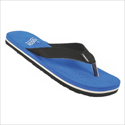 6x9 Inch R-Blue And Black Plain Slippers