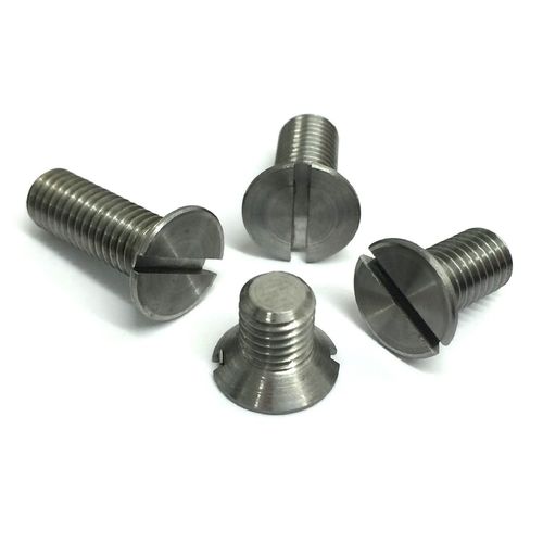 Plated Slotted Countersunk Head Screw