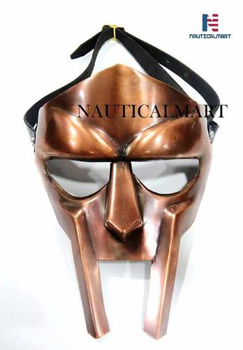 B07HCGVFGG NauticalMart MF Doom Rapper Madvillain Gladiator Mask (Copper)