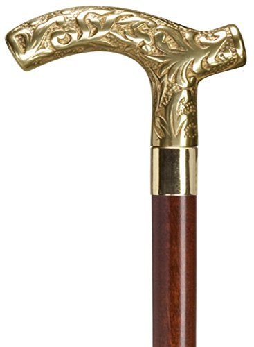 B07V467TD6 Men Derby Cane Walnut Maple, Solid Brass Handle -Affordable Gift! Item