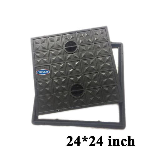 Crystal Black Plastic Manhole Cover and Frame