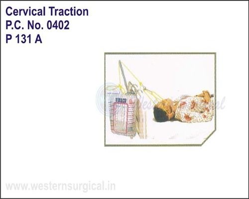 Wt के साथ सर्वाइकल ट्रैक्शन किट। थैला / सोना