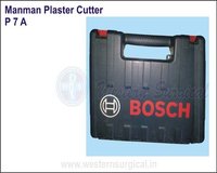 Medical Manman Plaster Cutter - Manual Operation, Portable Design, Electric Power Source | Durable Black Case, Compact Medical Cutting Instrument