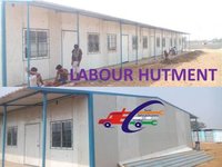 Prefabricated Labour Hutment - Ms Tubular Structure, 150' X 40', 50mm Aerocon Panel Walls, Weatherproof, Durable, Portable, Easy Install, Cost-effective, Customizable, Spacious