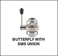 Butterfly Valve With Sms Union