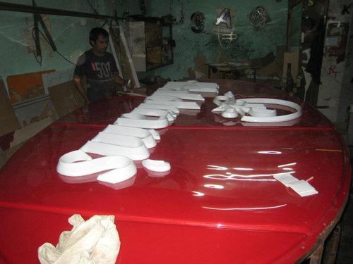 Die Letter Sign Board Application: Industrial