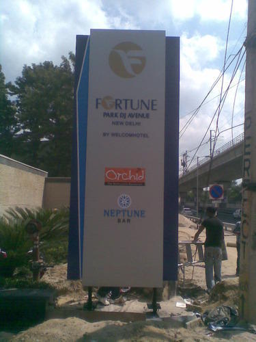 Monolith Pole Sign