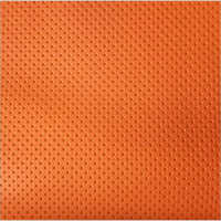 Orange Artificial Leather Fabric