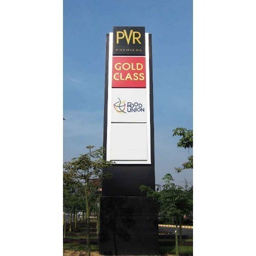 Totem Pole Sign Board Application: Industrial
