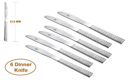 Silver Shapes Feast Dinner Knife 6 Pcs