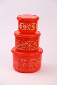 ALFA 3 PCS PLASTIC CONTAINER SET