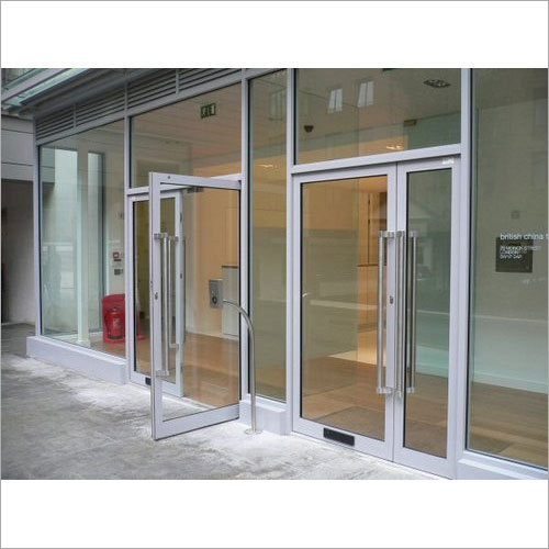 Aluminium Glass Door - Customized Dimensions, Tempered Glass, 2.5 Inch Frame, Powder Coated Finish, Stainless Steel Hardware, Professional Installation Required, 1 Year Warranty