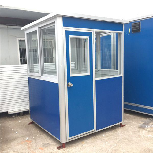 Industrial Portable Security Cabin Roof Material: Ms