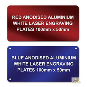 Anodised Laser Marked Label