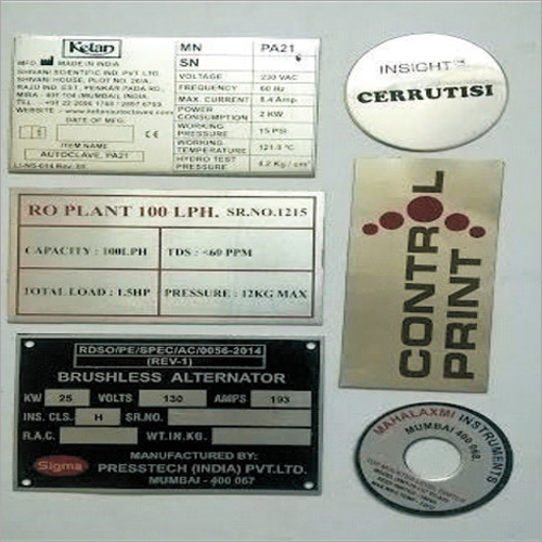 Anodized Aluminium Label