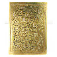 Any Customize Shape Brass Etched Label