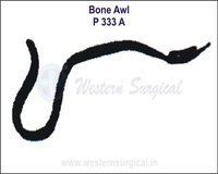 Medical Bone Awl - Steel, Manual, Portable, Ergonomic Design, Black Finish | Ideal For Bone Manipulation In Orthopedic Surgery