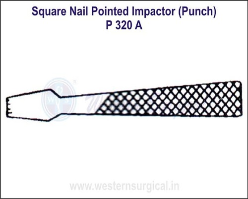 SQUARE Nail Pointed Impactor (Punch)