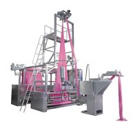 Automatic rope open and slitting machine for tubular fabric